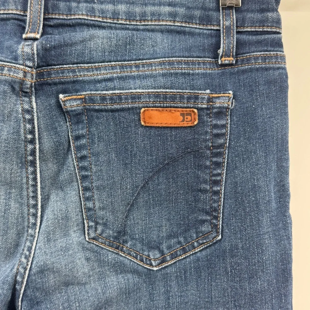 Joe's Jeans Womens Mid Rise Skinny Dark Wash Blue Stretch Denim Pants Size 28